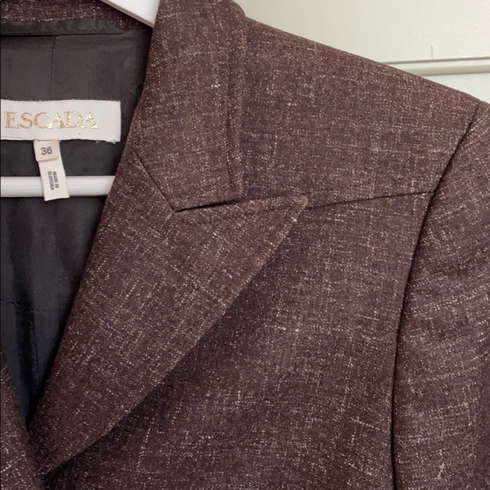 Escada Textured Button Up Blazer - image 4